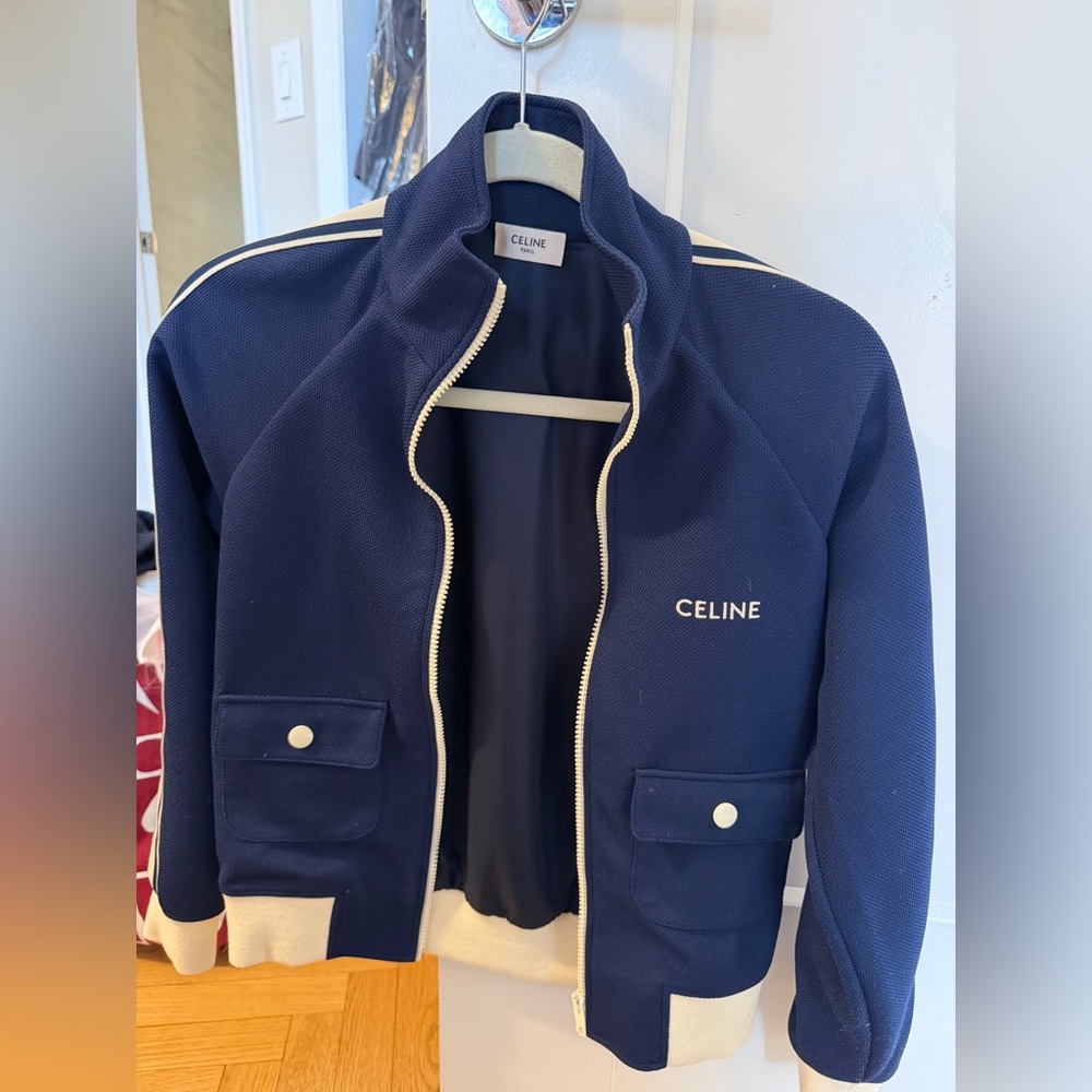 Celine Navy and Cream Bomber Jacket - Picture 7 of 7